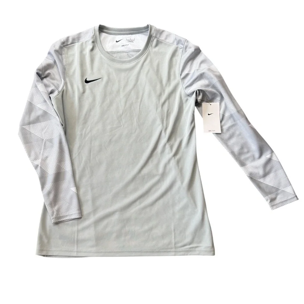 Nike Womens Dri-FIT Long Sleeve Soccer Jersey Gray‎ CJ6071-012 Large
